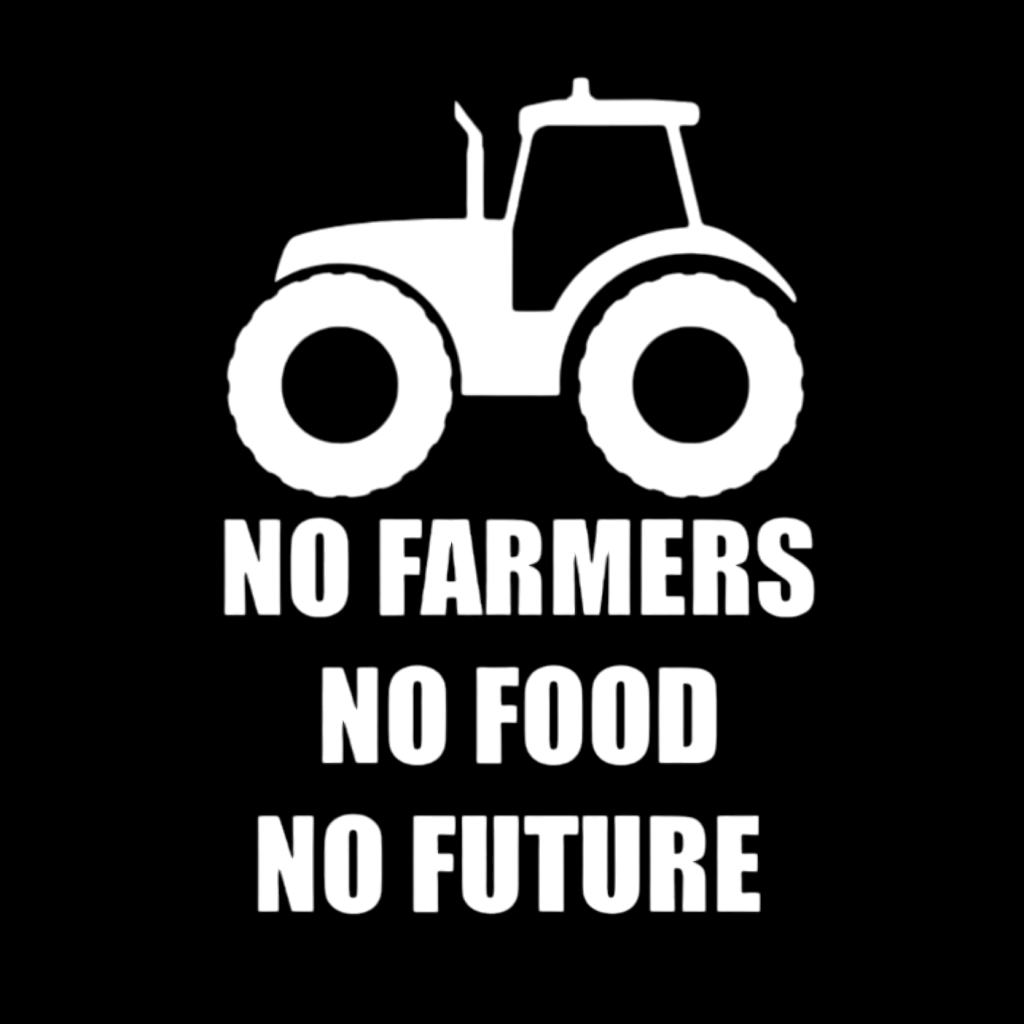 No Farmers No Food No Future Car/Tractor/Window Decal Rectangular Design The Craft Shack Online