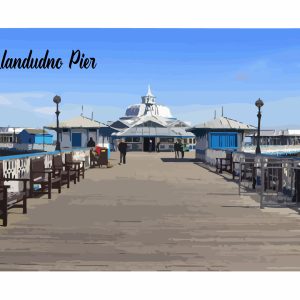 Llandudno Pier A4 Print