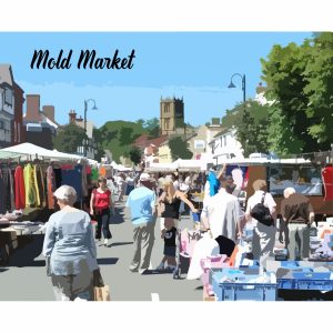 Mold Market A4 Print