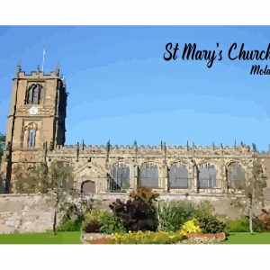 St Mary's Church Mold A4 Print