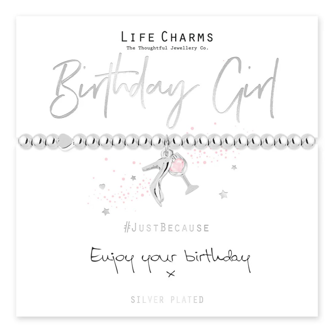 Life charms Bracelet Birthday Girl