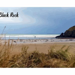 Black Rock Sands A4 Print