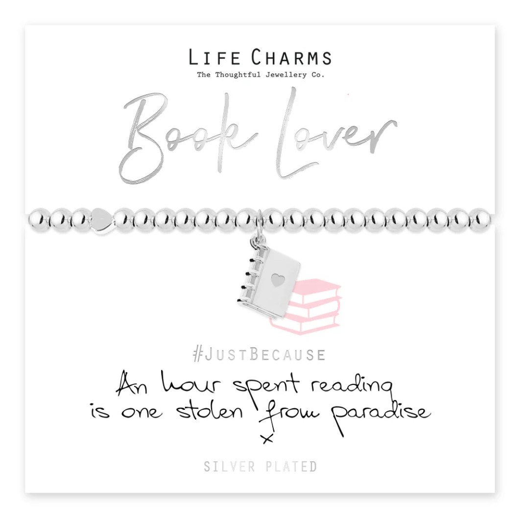 Life Charms Bracelet Book Lover