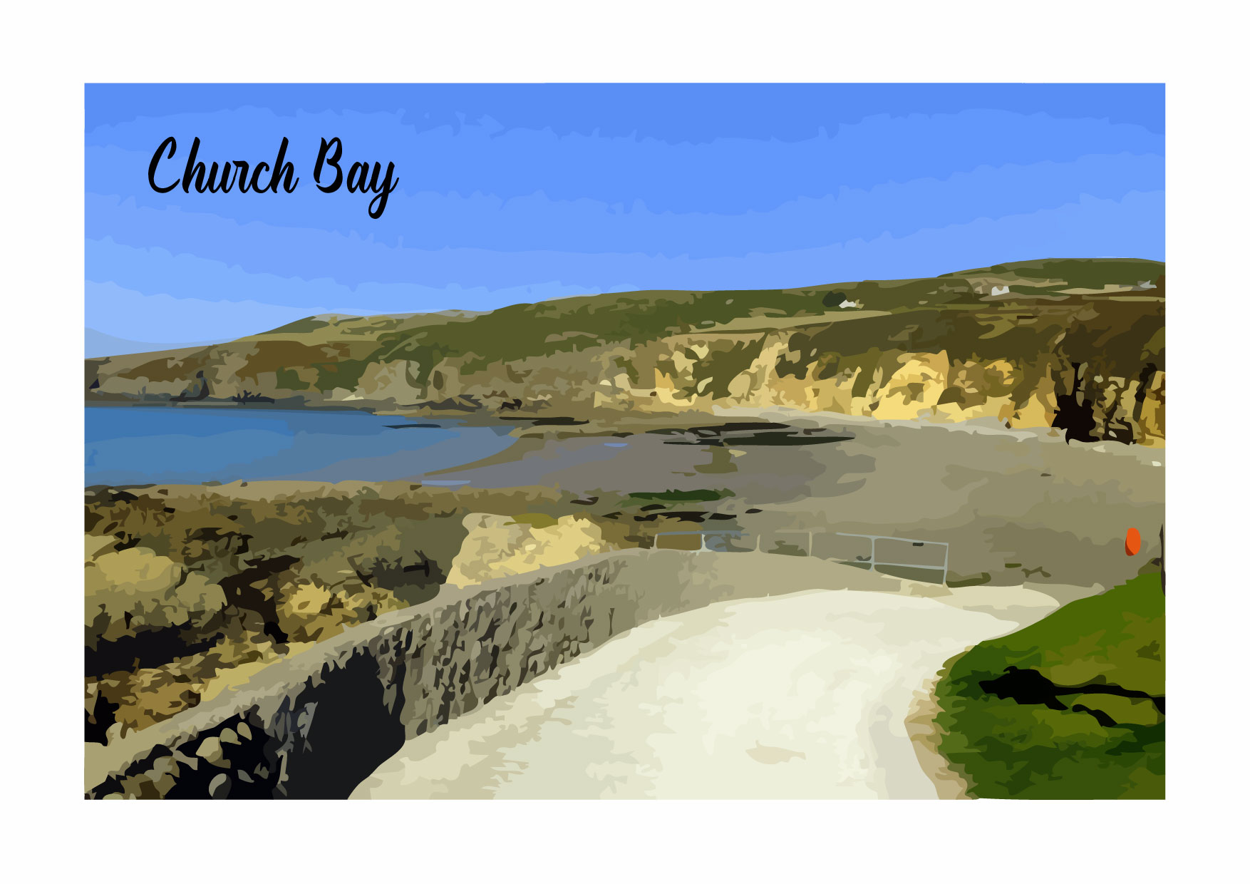 Church Bay A4 Print