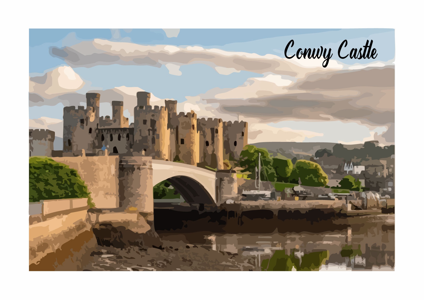 Conwy Castle A4 Print