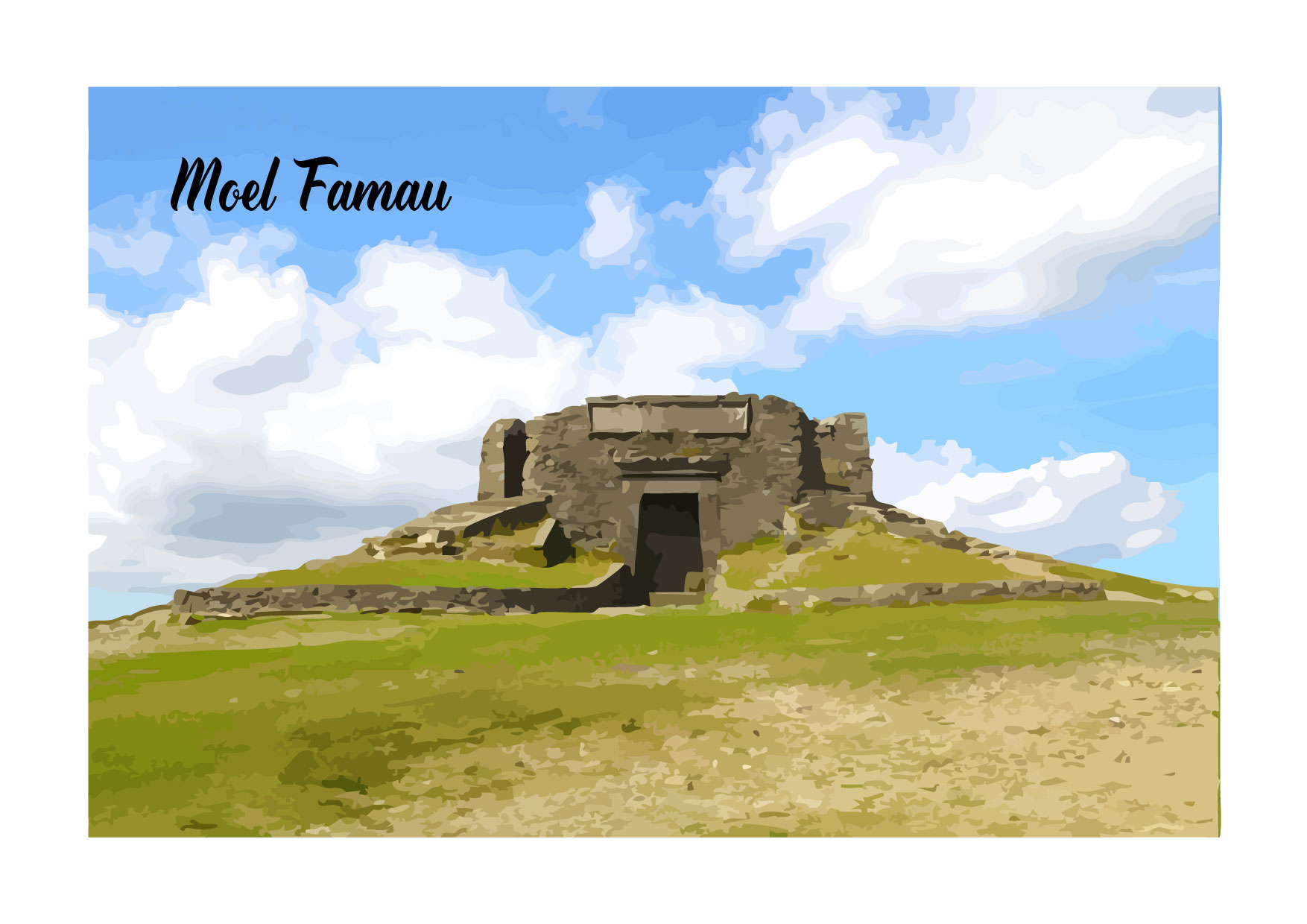 Moel Famau (Jubilee Tower) A4 Print