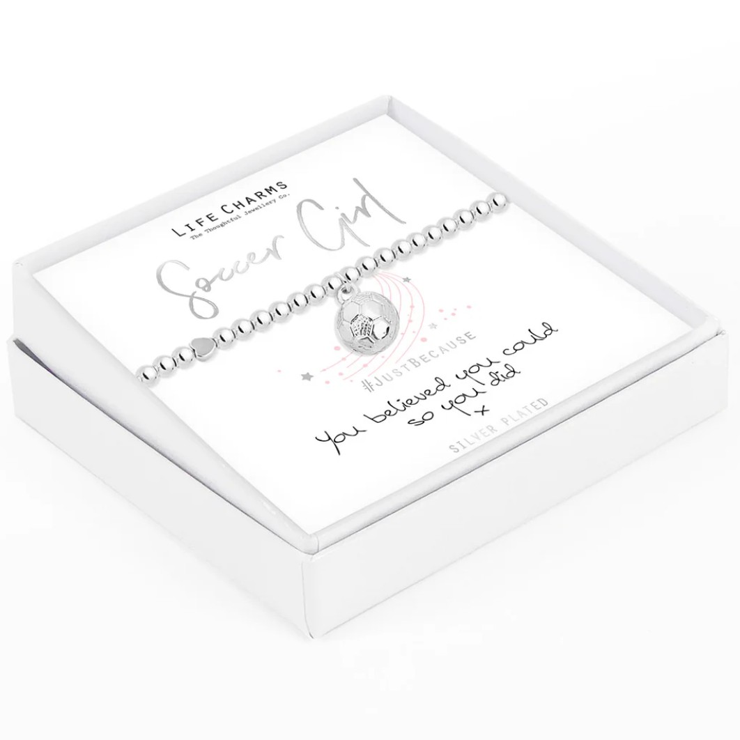 Life Charms Bracelet Soccer Girl
