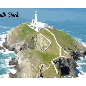 South Stack Lighthouse A4 Print