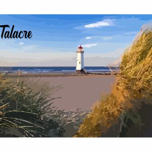 Talacre Lighthouse / Dunes A4 Print
