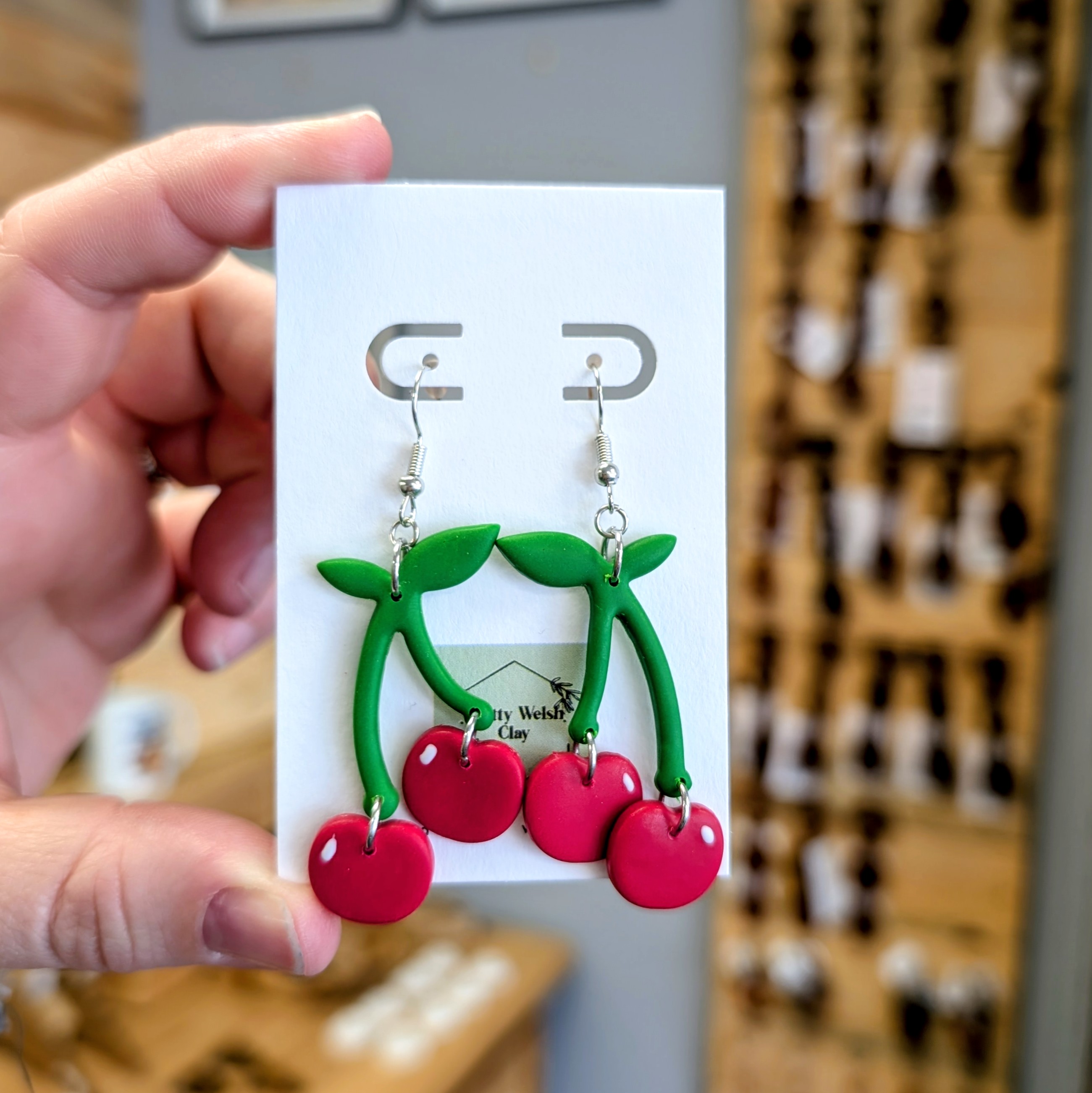 Cherry Drop Earrings