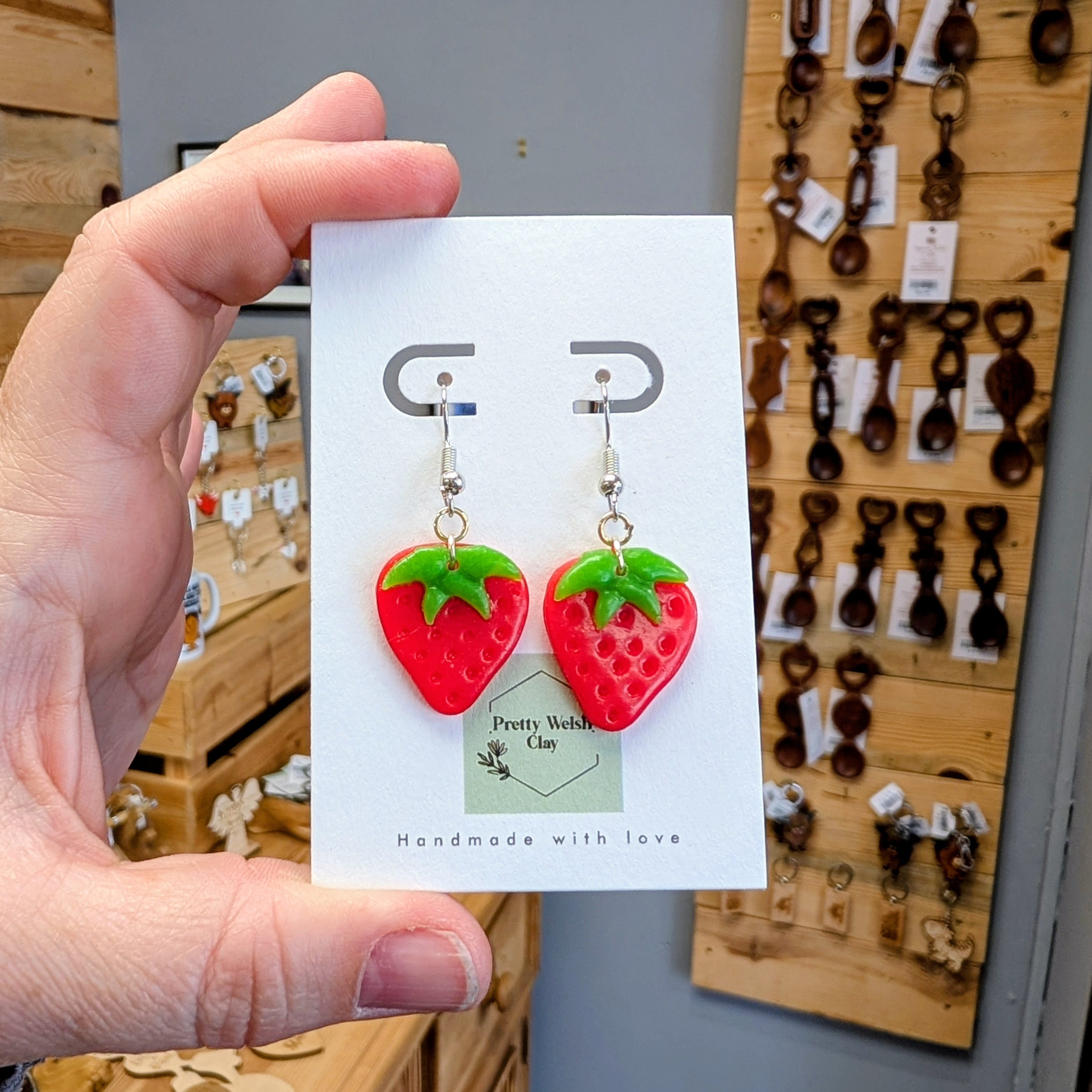 Strawberry Drop Earrings