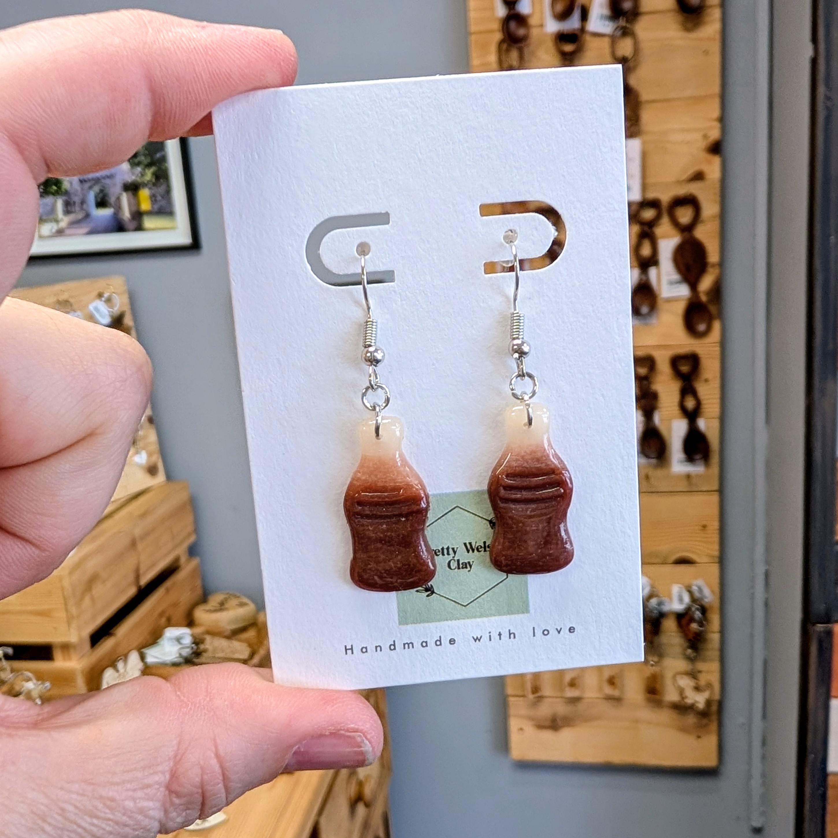 Cola Bottle Drop Earrings