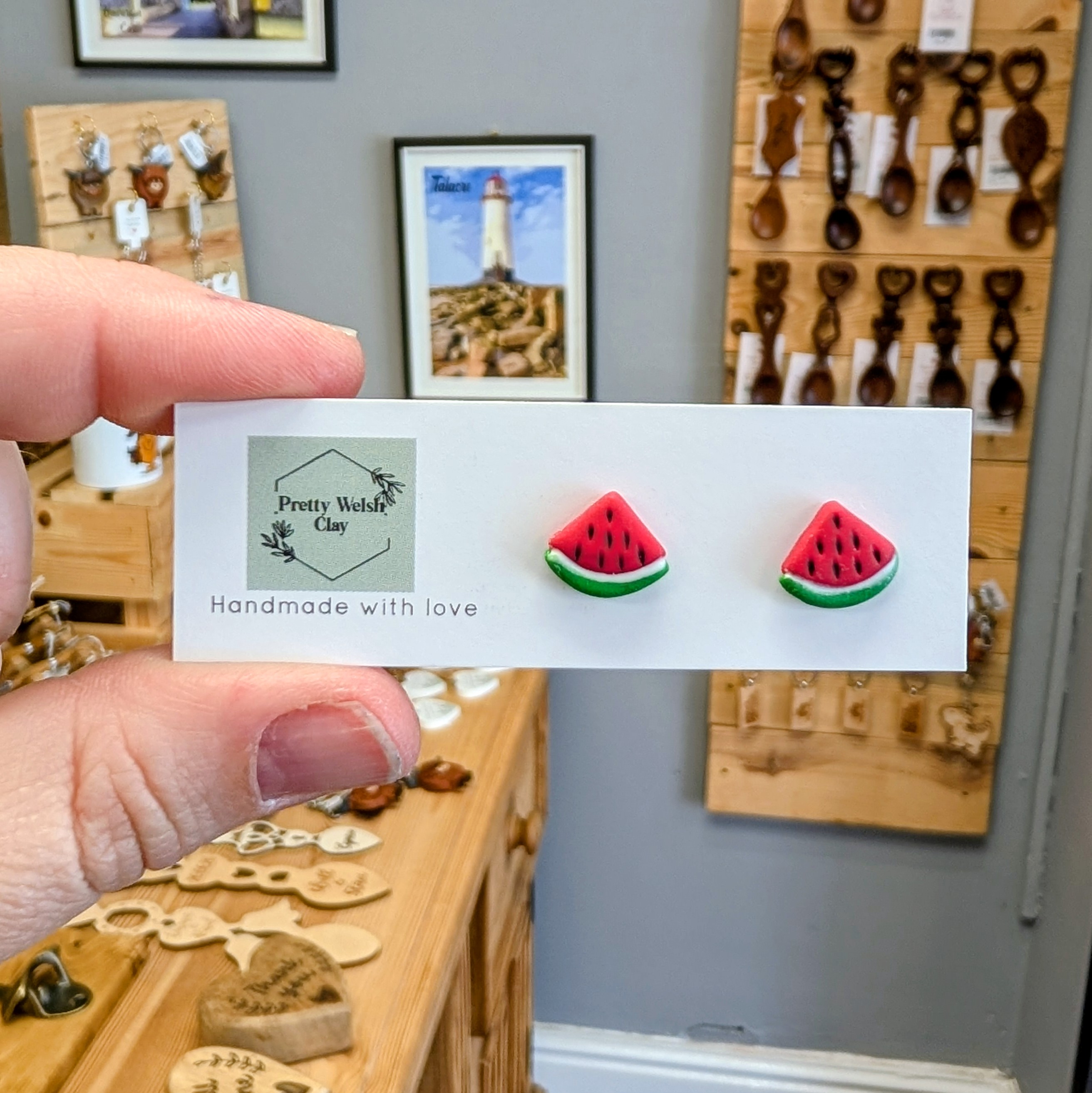 Watermelon Stud Earrings