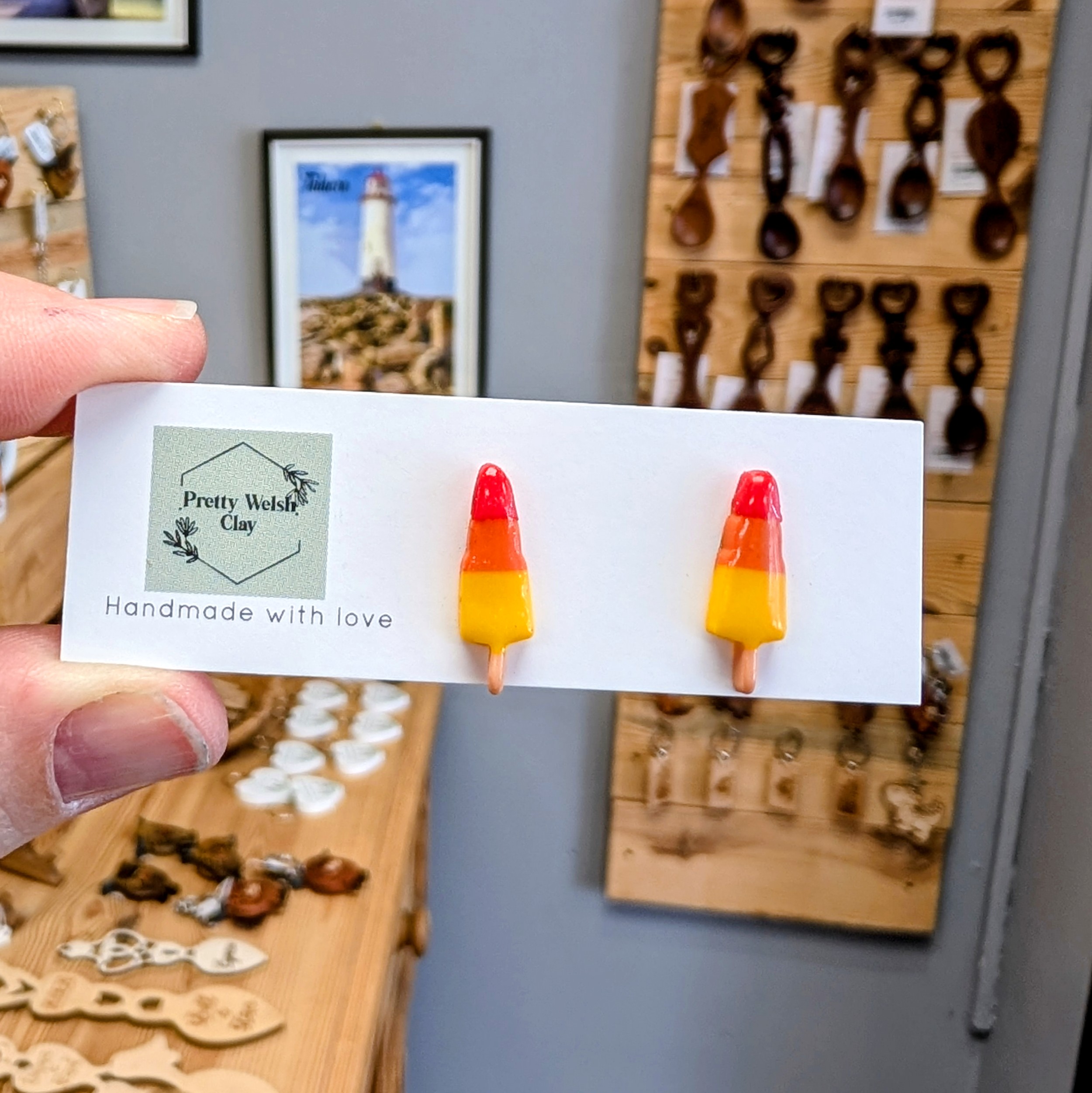 Rocket Lolly Stud Earrings