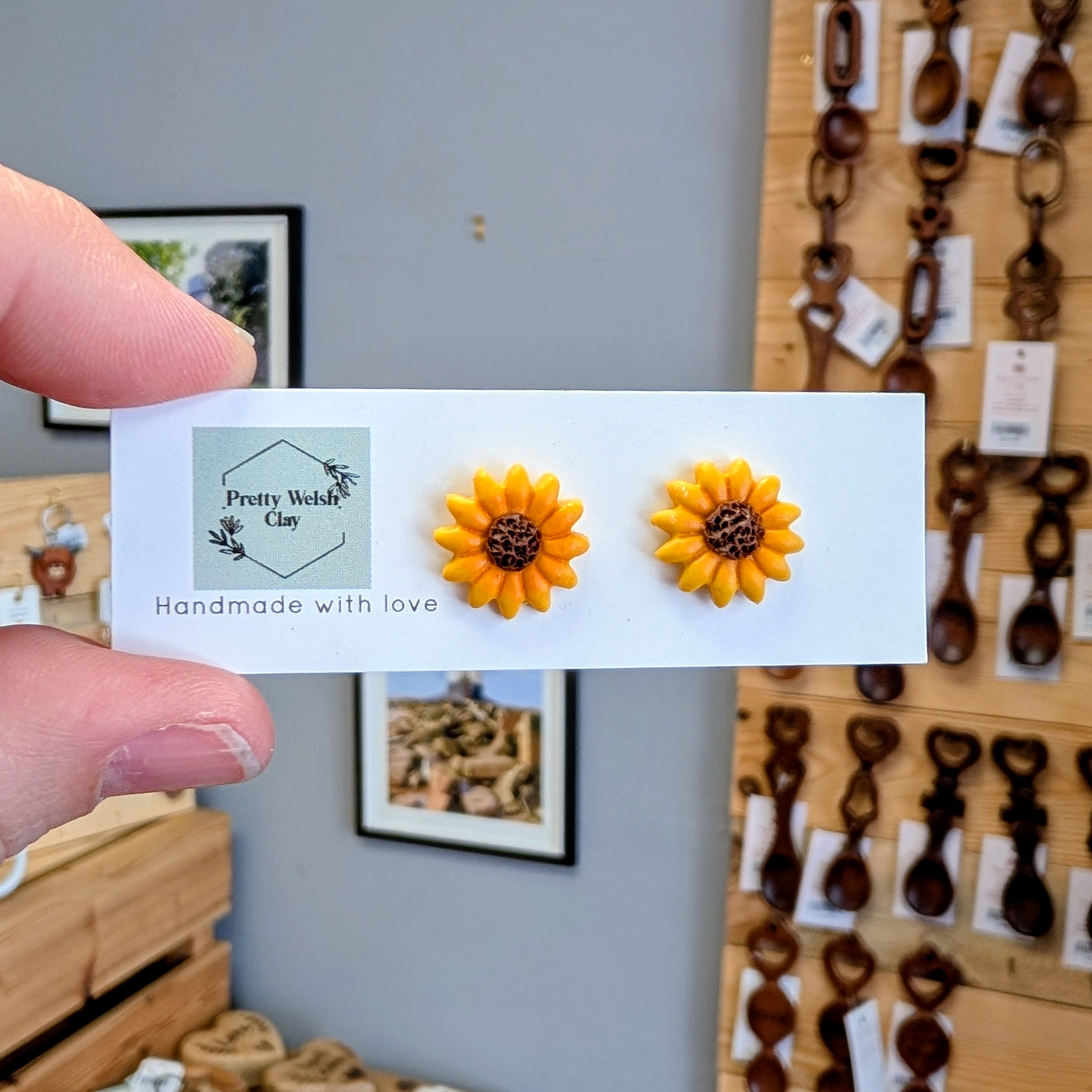 Sunflower Stud Earrings