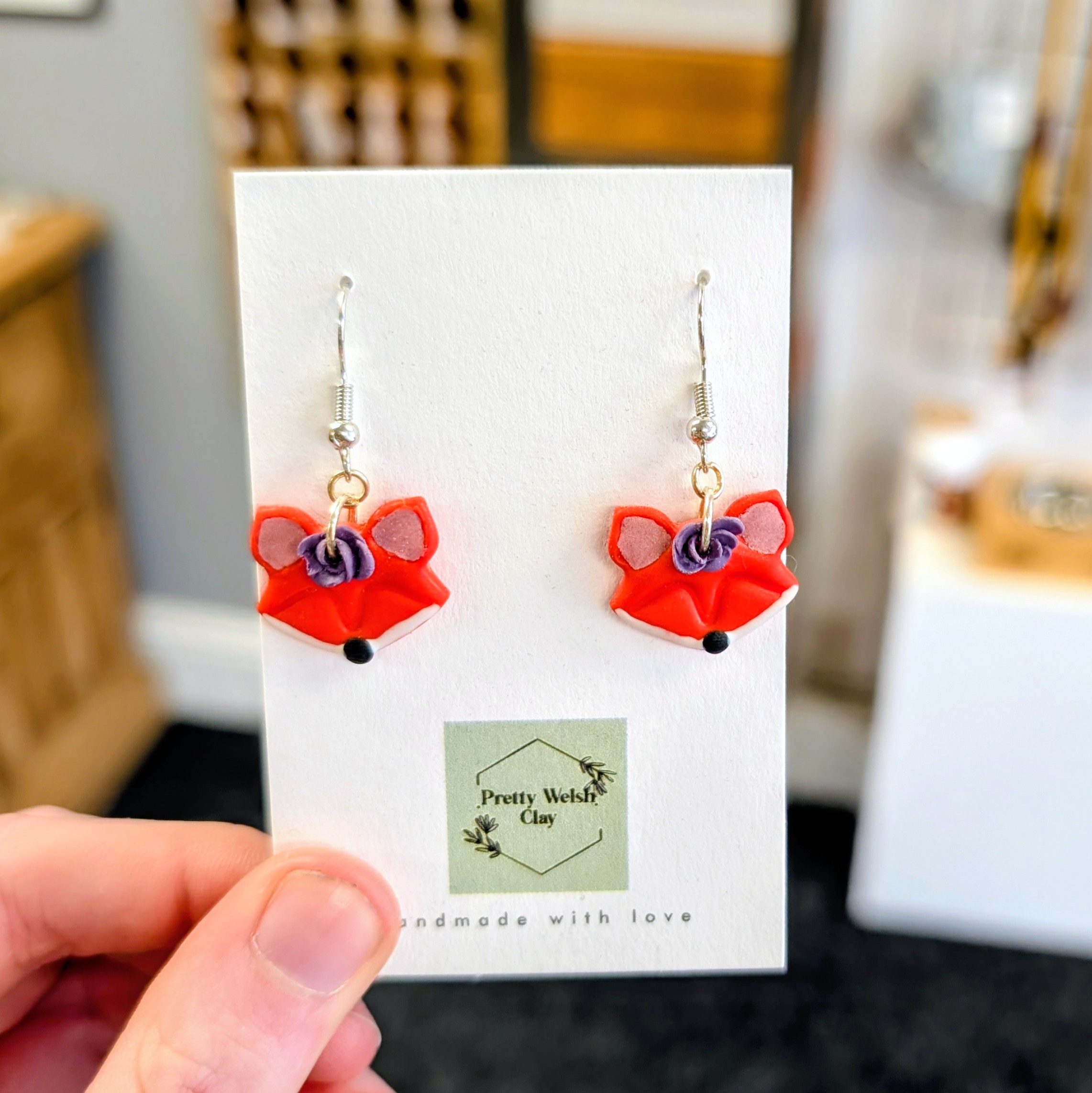 Fox Drop Earrings